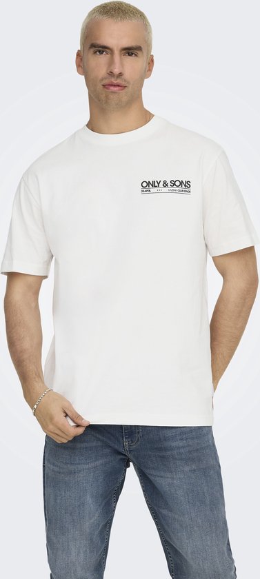T-shirt Only & Sons Onskazbah Print Rlx Ss Tee 22033751 Cloud Dancer/kazbah Clo Hommes Taille - L