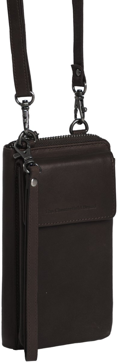 The Chesterfield Brand Malaga - Leren telefoontasje - Bruin