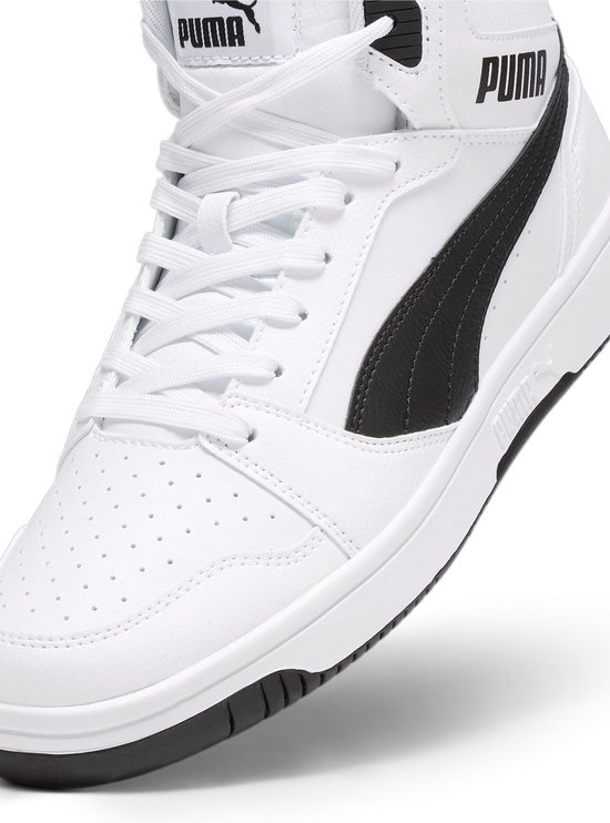 PUMA Rebound v6 Unisex Sneakers - Wit/Zwart