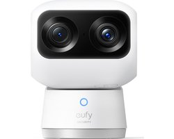 eufy Security S350 Binnencamera - Indoorcam - Huisdiercamera met app - Petcam - 4K UHD-resolutie - Dual-Cam met 8x hybride zoom - 360° pan en tilt - AI-tracking - Compatibel met Alexa en Google Assistant