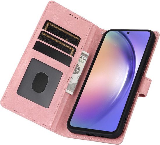 Coverup Book Case - Convient pour Samsung Galaxy A55 Case - Pink