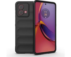Coverup Hoesje - Geschikt voor Motorola Moto G84 Hoesje - Coverup Hands-On Rugged Back Cover - Zwart