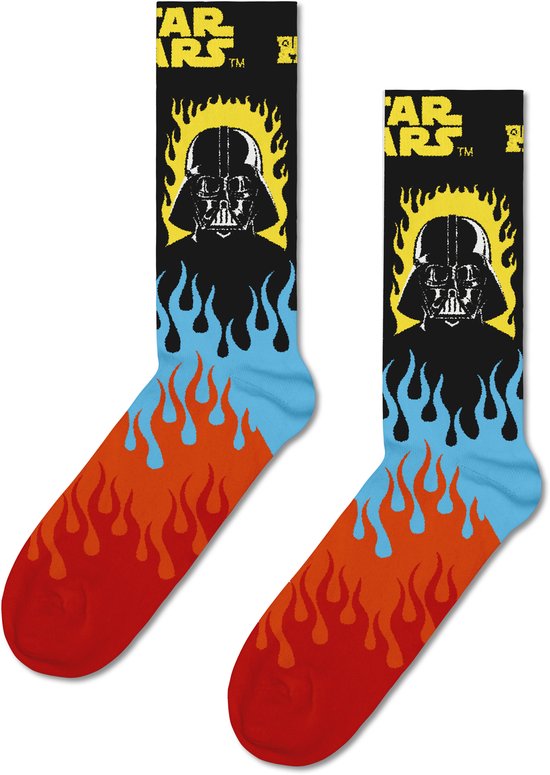 Happy Socks 1 paire de chaussettes - Homme & Femme - Taille 36-40 - Edition Spéciale Star Wars - Dark Vador
