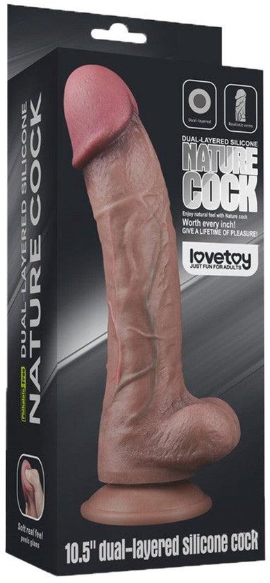 Gode en silicone Platinum à Dual couche 10.5