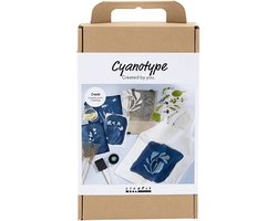 Creativ Company Hobbyset Cyanotypie Textiel Blauw