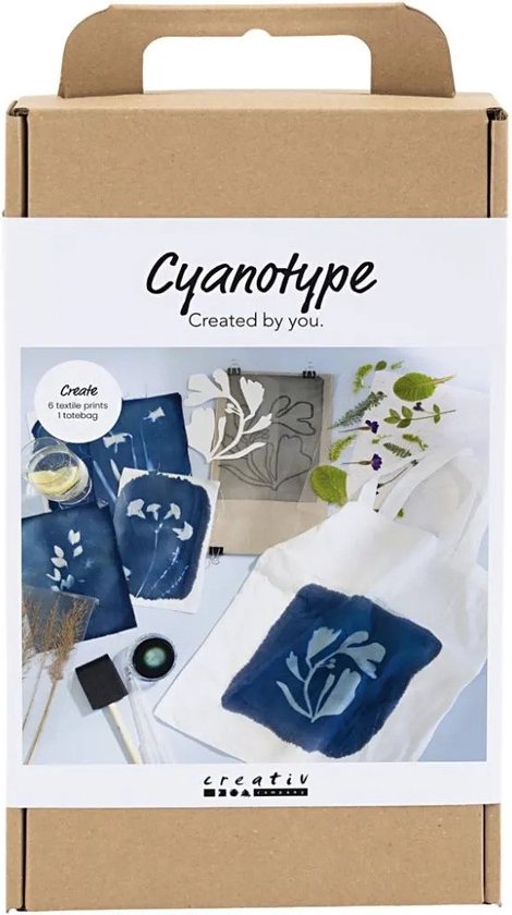 Creativ Company Hobbyset Cyanotypie Textiel Blauw