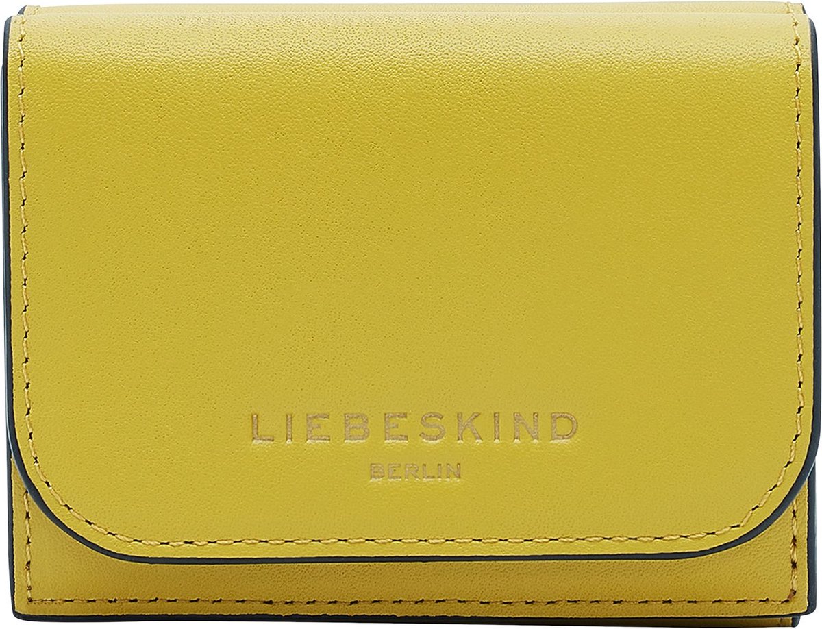 LIEBESKIND BERLIN Leren Portemonnee Viktoria TM Empire Lillian Wallet Hightech Donkergeel