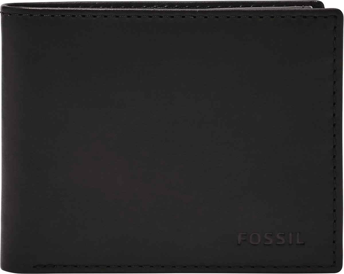 FOSSIL Portemonnee Derrick Passcase Black Zwart