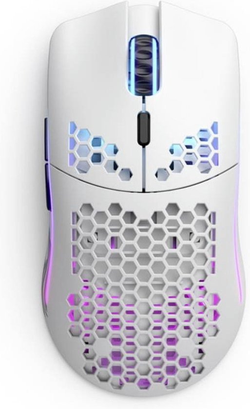 Glorious Model O Wireless Regular Mat Wit - Draadloze Gaming Muis RGB - Optisch - Voor Gaming