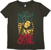 Bob Marley - One Love Gradient Dames T-shirt - L - Groen