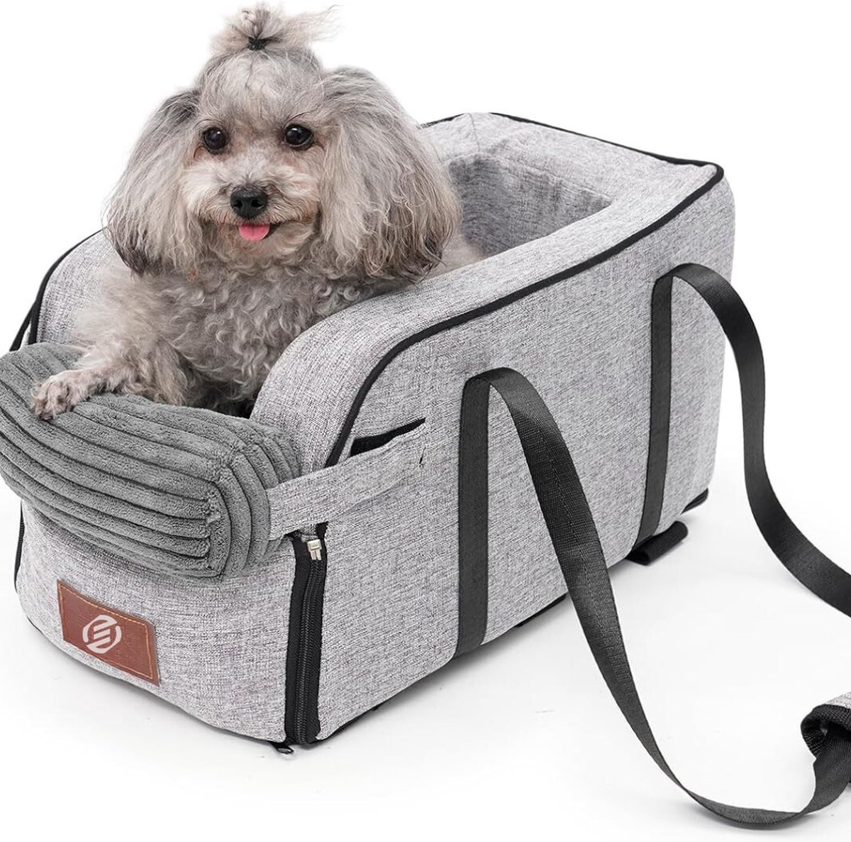 Equivera Hondenmand Auto - Autostoel Hond - Automand Hond - Hondenstoel Auto - Hondenmand Auto Achterbak - Hondenkussen Auto - Honden Mand Auto