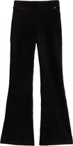 WE Fashion Meisjes velvet flared legging van ribstof