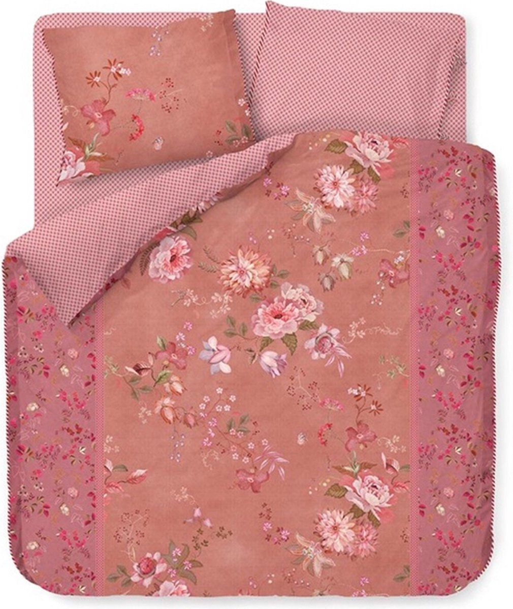 Pip Studio Tokyo Bouquet dekbedovertrek - Eenpersoons - 140x200/220 - Roze