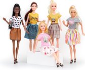 Isa's Friends® Poppenkleertjes - 5 Outfits voor Modepoppen - Setje 'Sophie''
