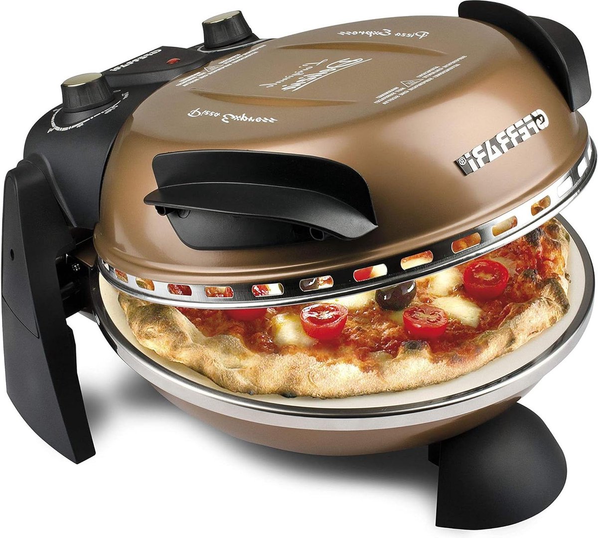 Pizzamaker 1200 gelakt metaal koper - Delizia