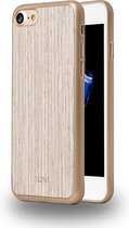 Azuri Elegante wooden cover - beige - voor Apple iPhone SE2020 & iPhone 7/8