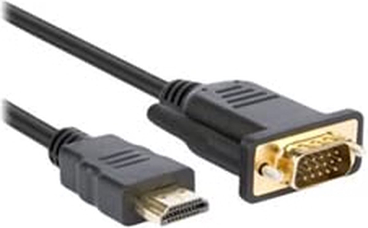Hamlet XVCHDM-VGA180 video kabel adapter 1,8 m HDMI Type A (Standaard) VGA (D-Sub) Zwart