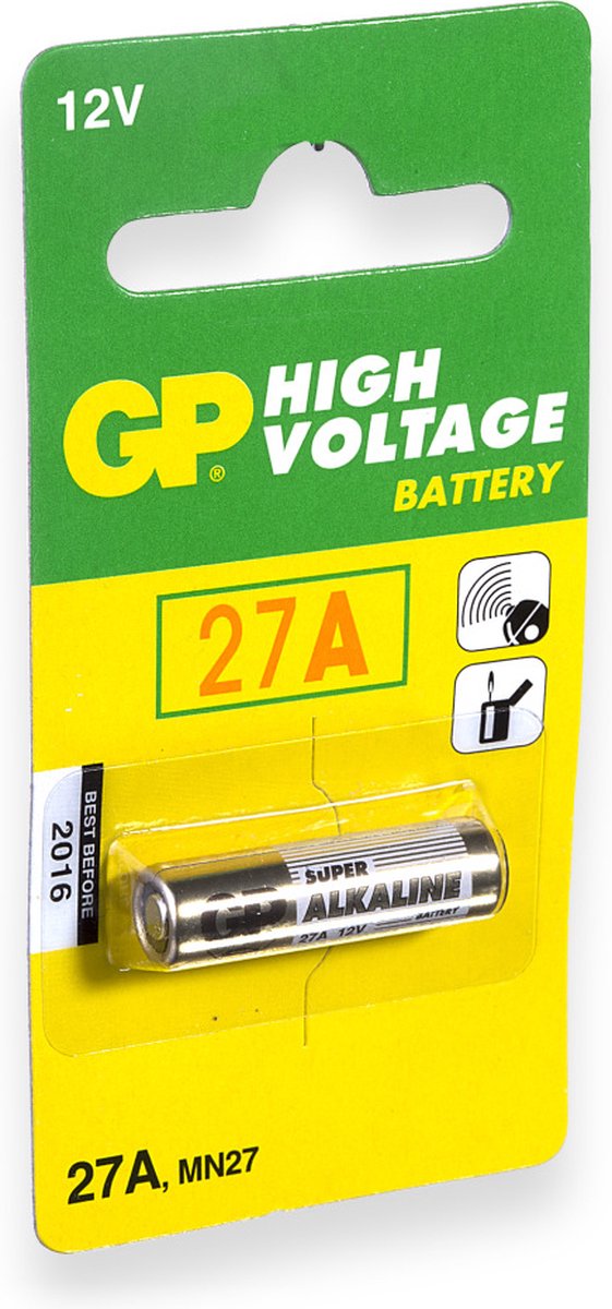 GP Alkaline 27A (MN21) batterijen - 1 stuk
