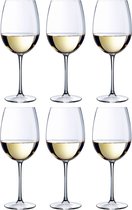 Bol.com Chef&Sommelier Cabernet Wijnglas Tulip - Rond - 35 cl - Helder - Set-6 aanbieding