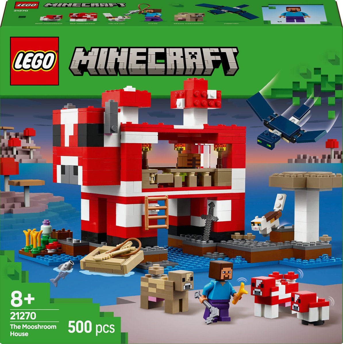 LEGO 21270 Minecraft Het Mooshroom huis