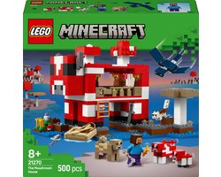 foto van LEGO Minecraft Het Mooshroom huis - 21270
