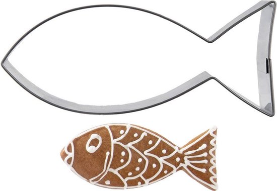 Emporte-pièce Inox Poisson 9 cm - Formes - Emporte-pièce - Cookie - Emporte-pièce - Emporte-pièces - Biscuits - Pâtisserie