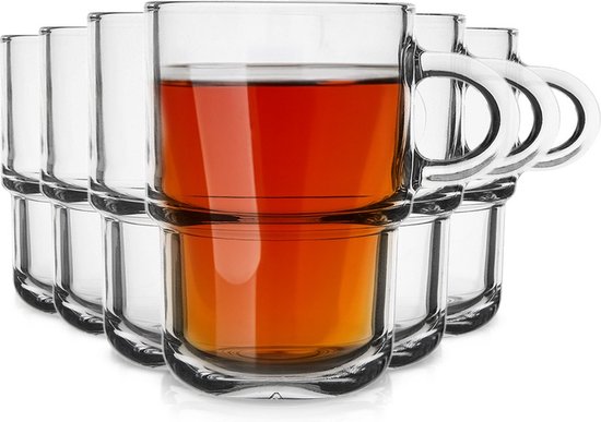 KADAX Theeglazen, set van 6 glazen met
