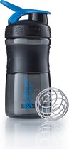 BlenderBottle SportMixer Tritan Grip - Eiwitshaker / Bidon - 590ml - Black/Cyan