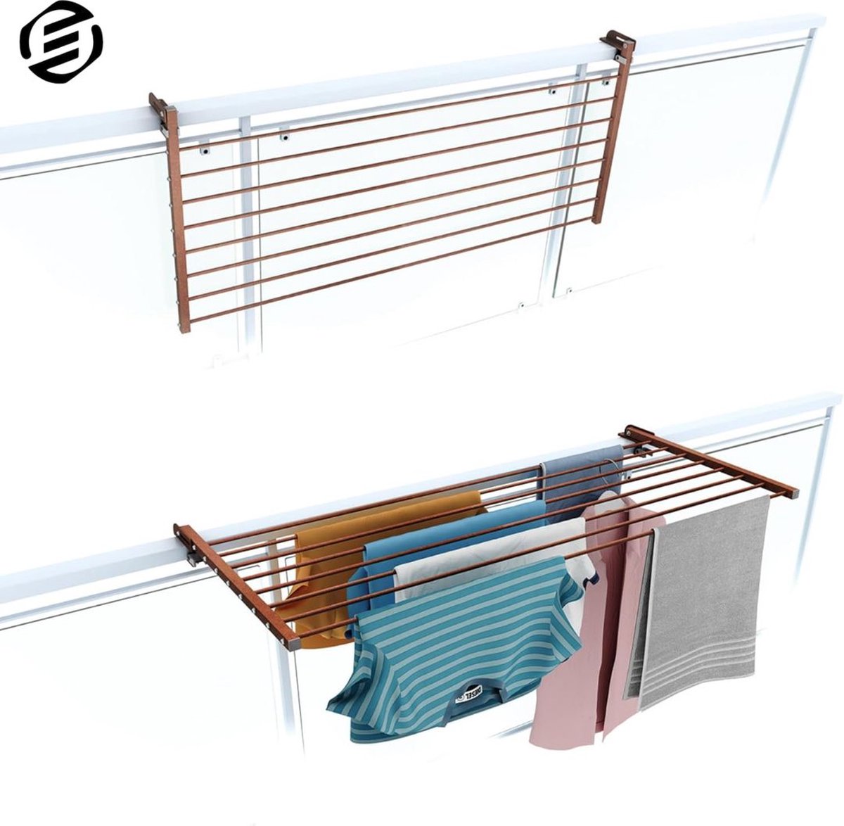 Goedkoopste Equivera Droogmolen Camping - Droogmolen - Droogrek Camping - Wasmolen Camping - Droogmolen Caravan - Washanger - Must have!