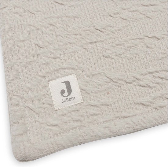 Jollein - Deken Ledikant 100x150cm - Dekentje Baby - Soft Waves - Nougat/Velvet