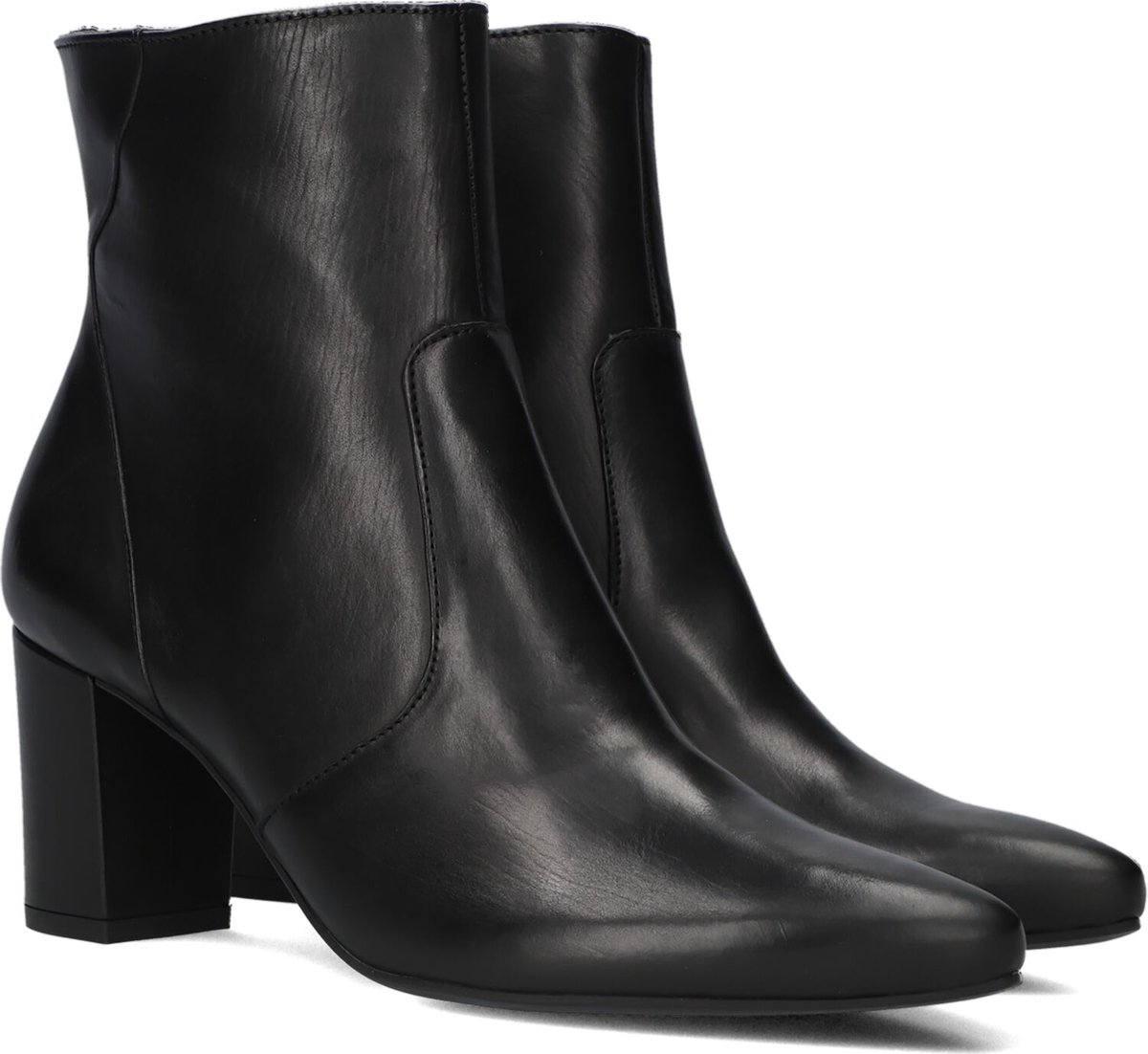 Paul Green 8050 Enkellaarsjes - Enkelboots met rits - Dames - Zwart - Maat 37,5