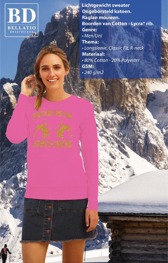 Pull après-ski femme Bellatio Decorations attention après-ski