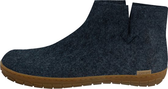 Glerups Laars met rubber zool-Blauw-47 bol