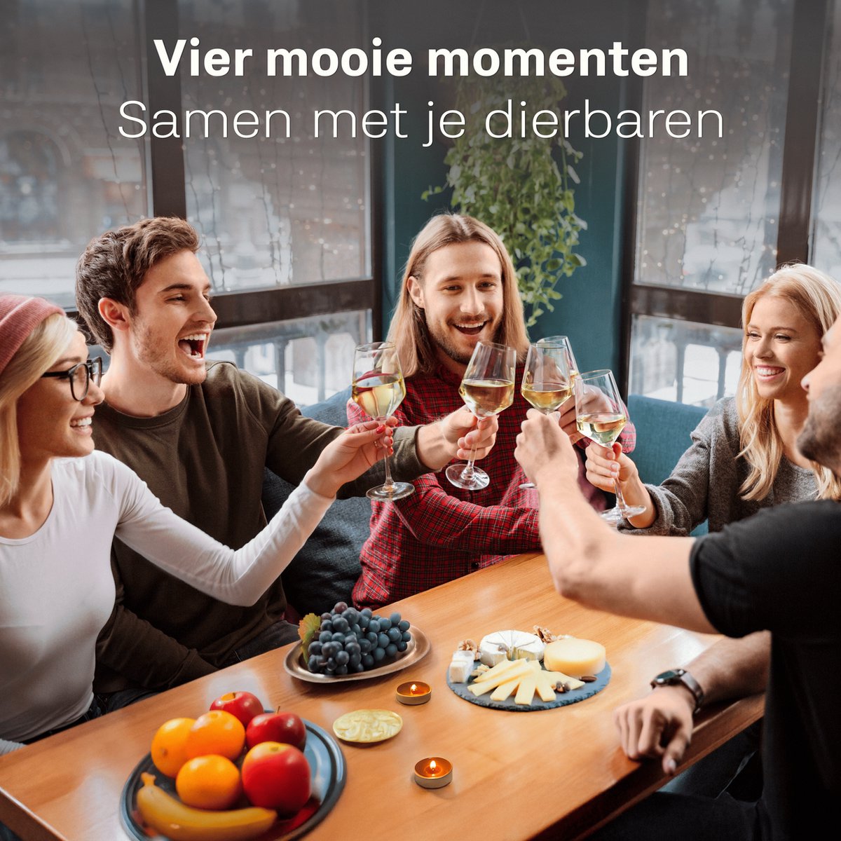 BarDeluxe® Wijnglazen Witte Wijn - Handgeblazen Kristallen Glazen 420ml - Handgemaakt & Loodvrij - Wijnglas - 4 stuks - Luxe Set voor Bar of Diner — cadeau in Koken & Dineren - foto 3