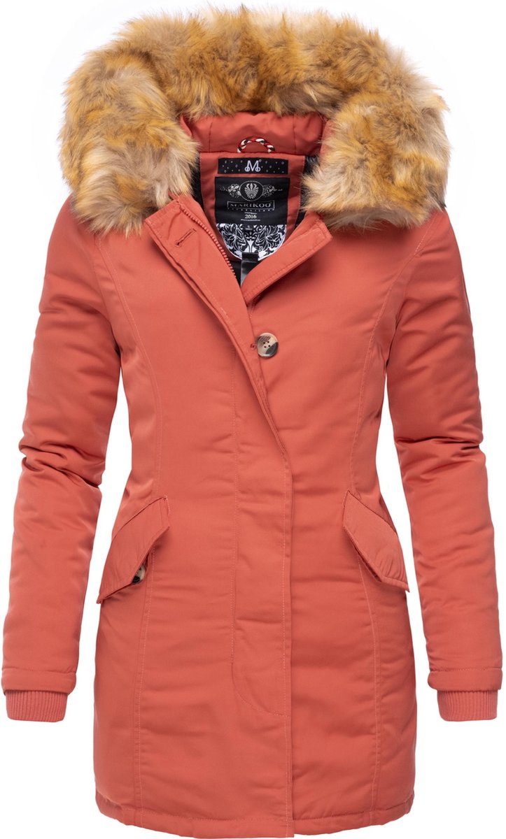 Parka Tommy Hilfiger Mantel Damen Orange Kapuze Tommy Hilfiger