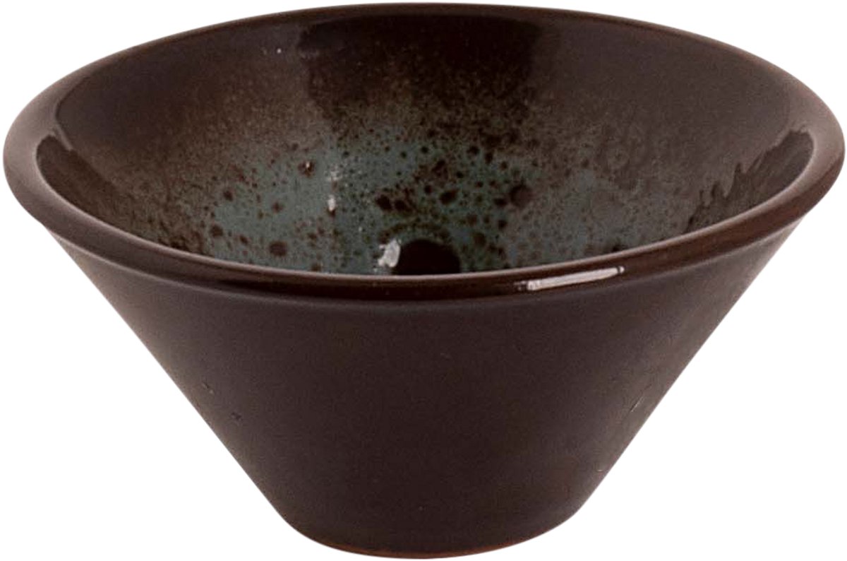 Graupera Turkey Schaal - 5cl - 8cm - Bruin/Blauw - 1 stuk