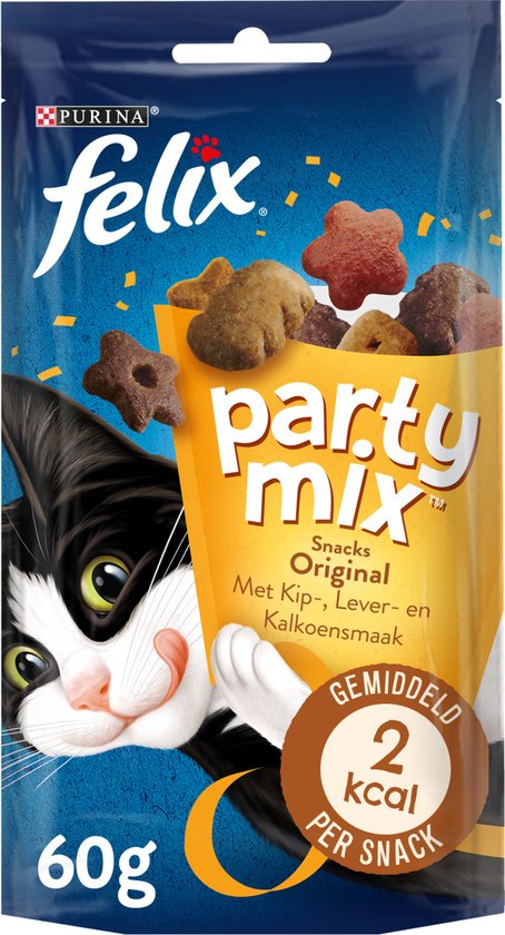 Felix Partymix Original - Kattensnack - Mix 60 g