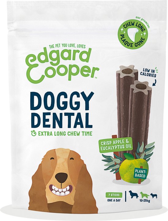 Edgard & Cooper Doggy Dental Appel - Hondensnacks - M