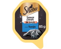 Sheba Kattenvoer Natvoer Sauce Lovers Tonijn 85 gr