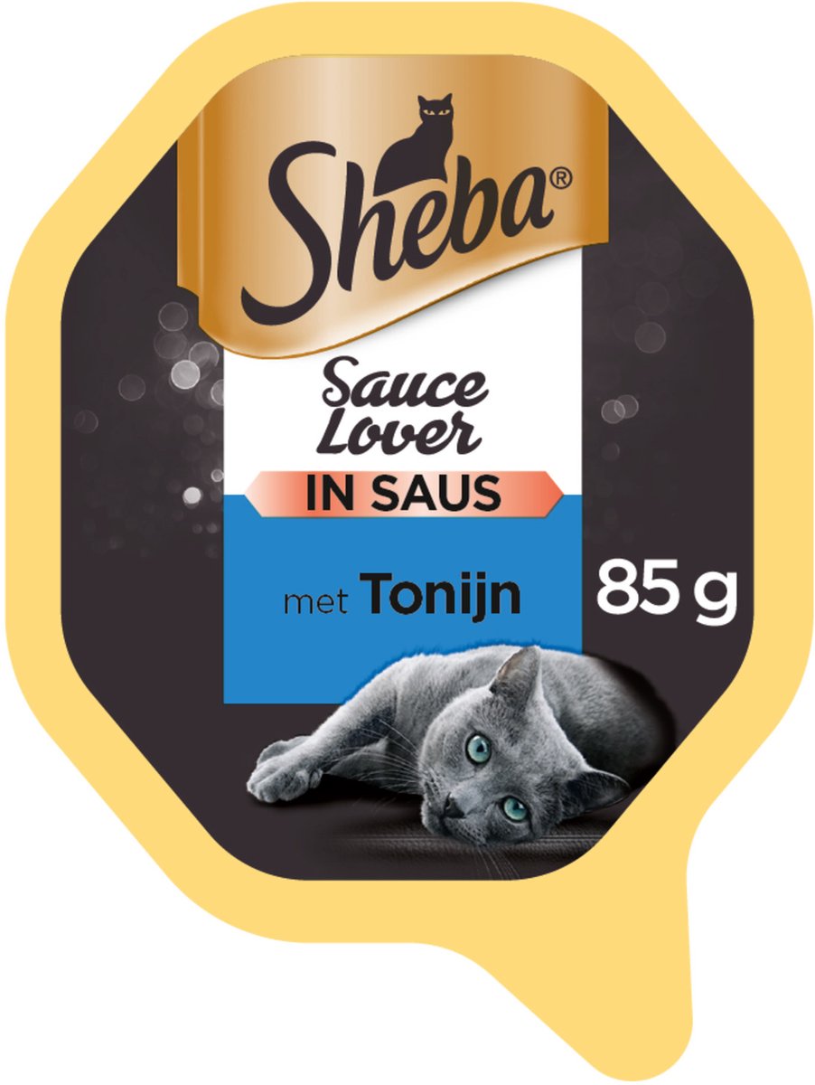 Sheba Kattenvoer Natvoer Sauce Lovers Tonijn 85 gr