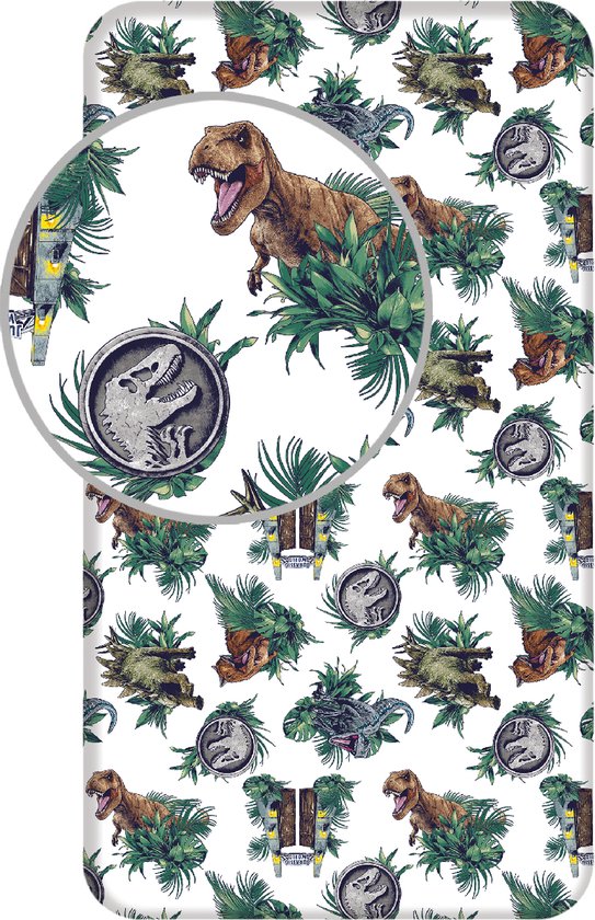 Jurassic World Hoeslaken Roar - Simple - 90 x 190/200 cm - Katoen