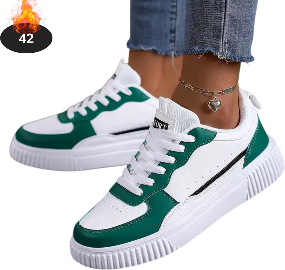 Bovista Schoenen Dames Sneakers Comfortabel Casual Volwassen Groen