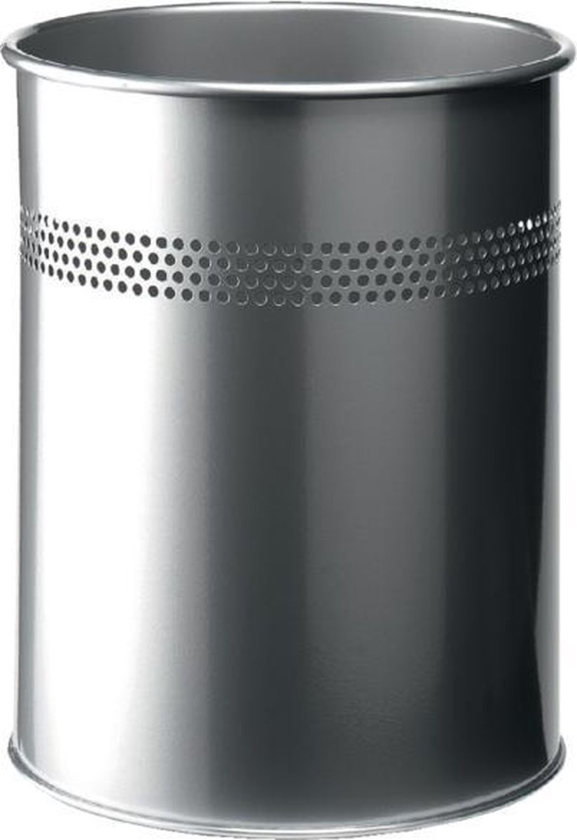 Papierbak Durable 3300-23 15liter 30mm perforatie zilver
