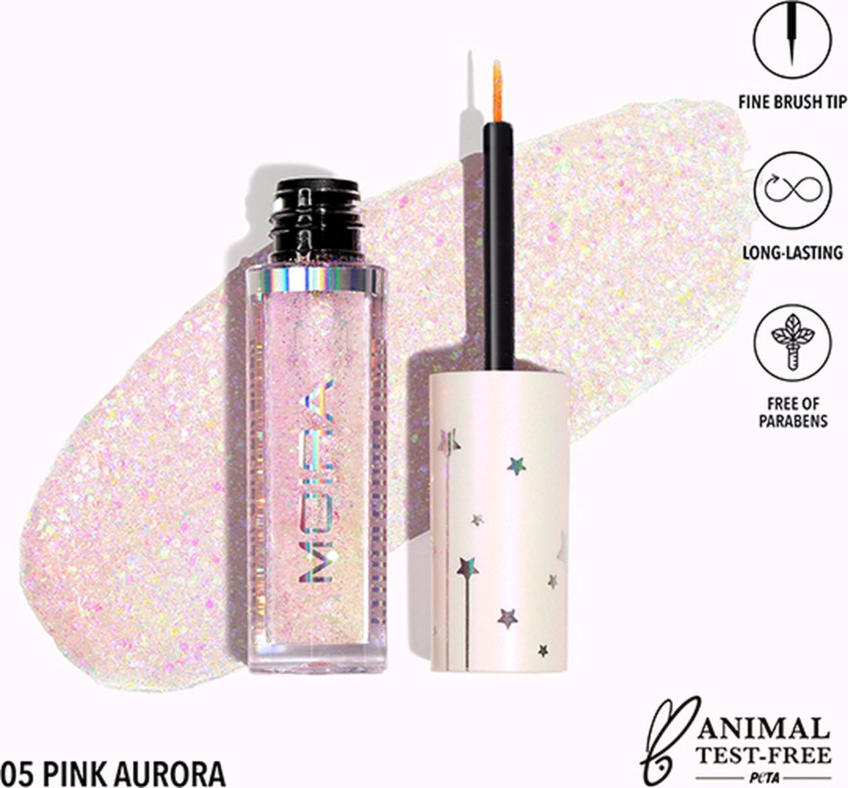 Moira Glitter Liner Pink Aurora 05