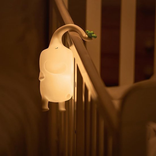 KCVV Nachtlampje-Olifant Nachtlampje-Babykamer-Voedselveilige siliconen- Dimbaar-USB-Opladen-Schattige Olifant van KCVV — afbeelding 5
