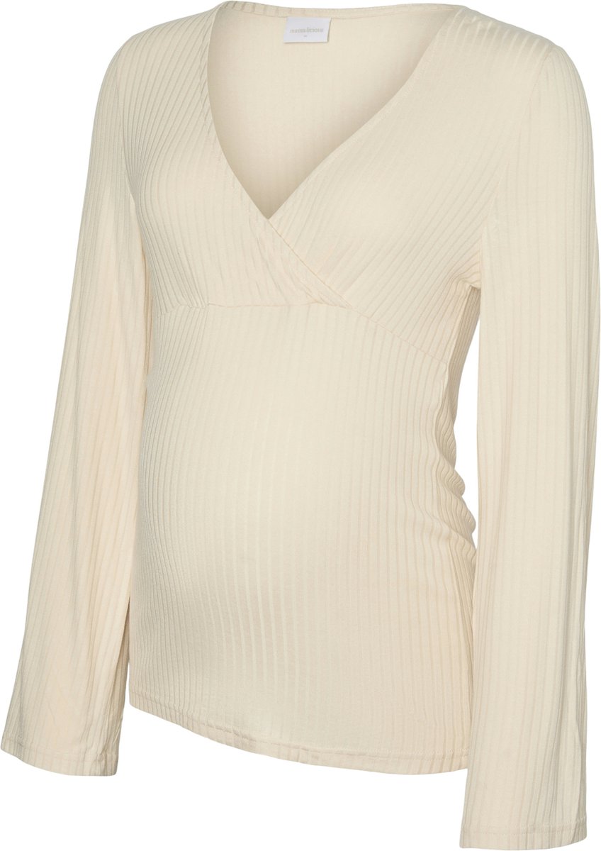 MAMALICIOUS - MLTRINITY TESS LS FLARED JRS TOP 2F - Dames - Blouses