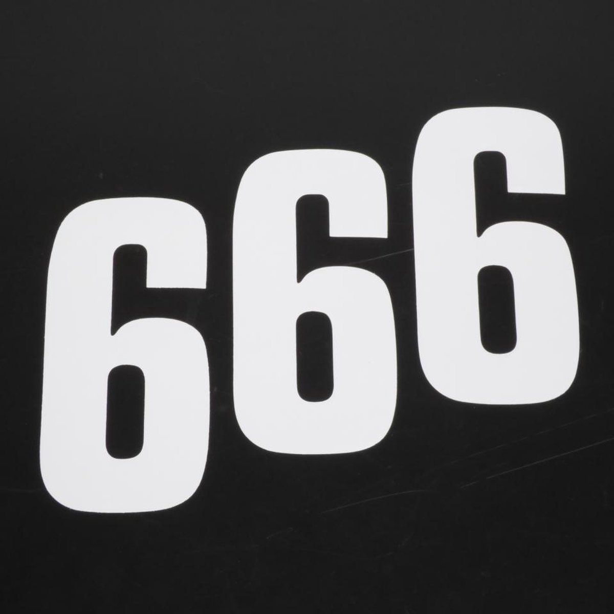 stickers race zes 6 wit 160x75mm voor motor cross