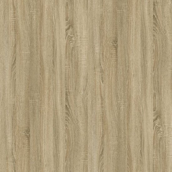 The Living Store Table basse Classic - Bois - Fer - 100x50x45cm - Chêne Sonoma