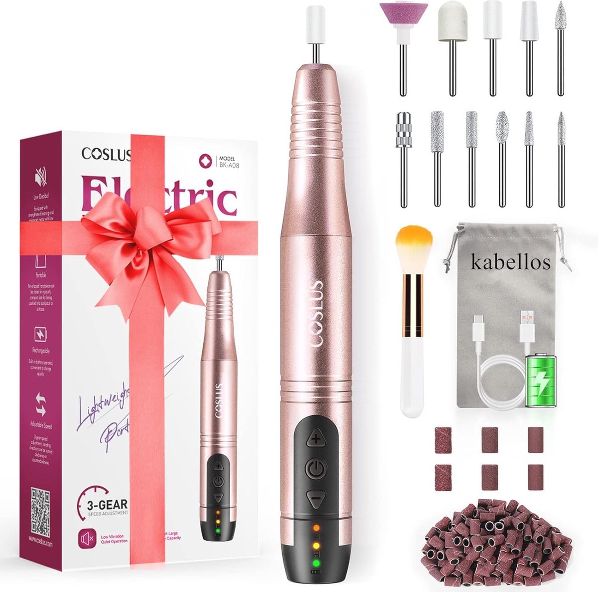 Draadloze 11-in-1 Professionele Manicure en Pedicure Set