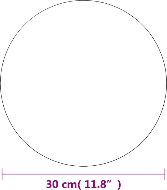 Miroir mural sans cadre avec lampes LED verre rond